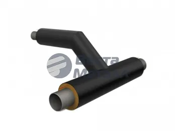 Тройниковое ответвление с переходом 219х6.0 - 108x4.0 - 159х4.5 09Г2С ГОСТ 10704-91/10705-80 - ППУ ПЭ - ЗМКВ Тройниковое ответвление с переходом 219х6.0 - 108x4.0 - 159х4.5 09Г2С ГОСТ 10704-91/10705-80 - ППУ ПЭ - ЗМКВ