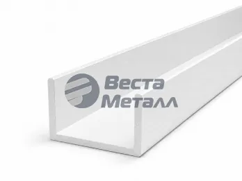 Алюминиевый швеллер 20х20х20х1.5 (1.0м) белый муар Алюминиевый швеллер 20х20х20х1.5 (1.0м) белый муар